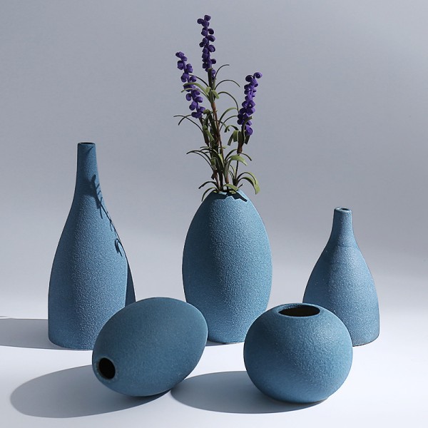 Simple modern creative stoneware matte ceramic flo...