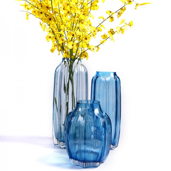Modern minimalist stained glass vase decoration ho...
